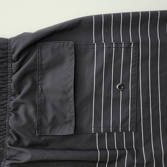 SPYDER Men's Black White Stripes Swim Trunks Board Short  Quick Dry Size XXL - Picture 8 of 16